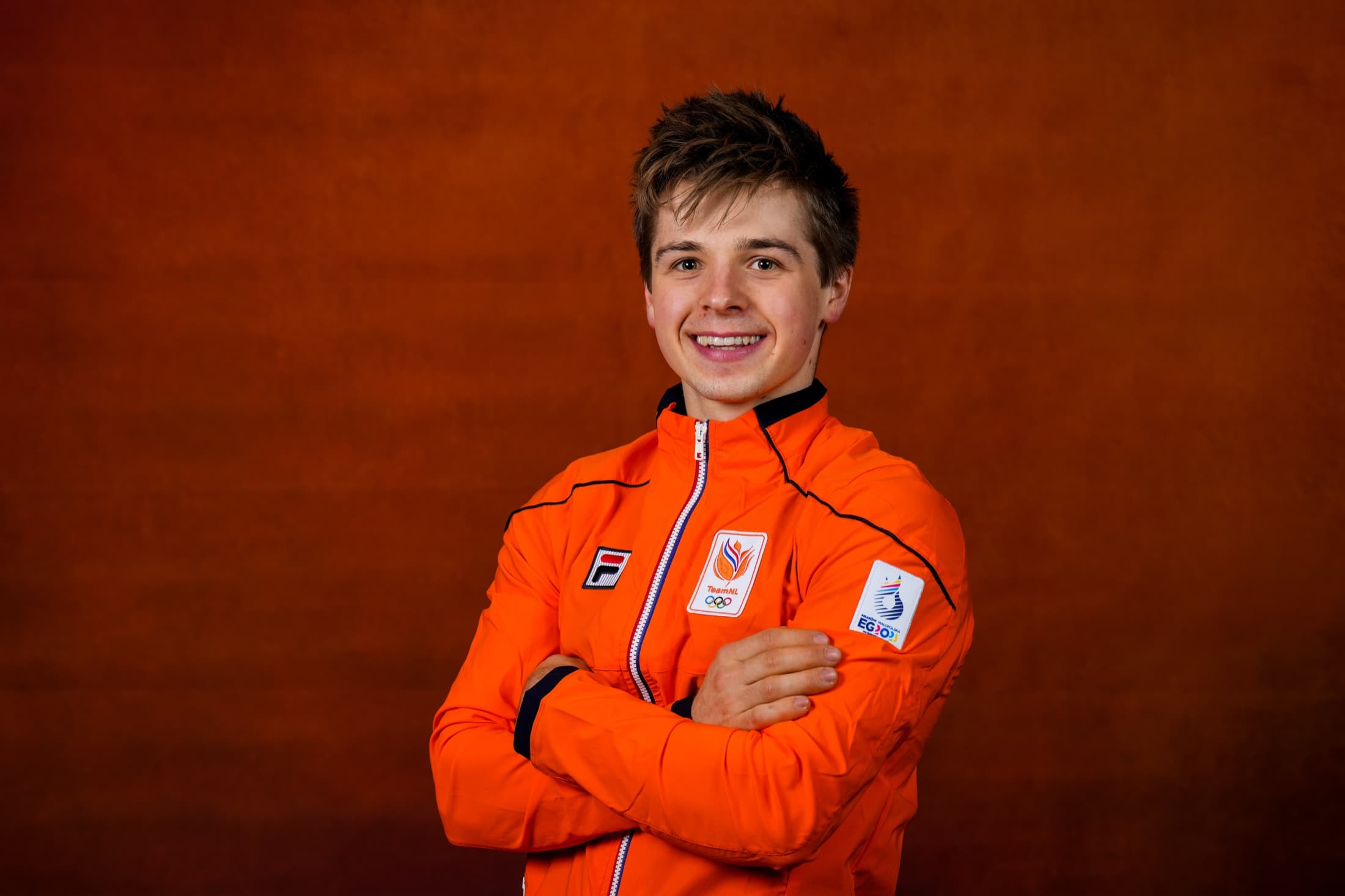 Official Team NL portrait in the orange team jacket, European Games 2023